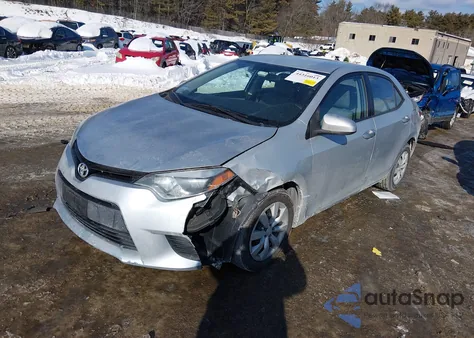 2014 Toyota Corolla Le z USA, uszkodzony, nr VIN 2T1BURHEXEC137249